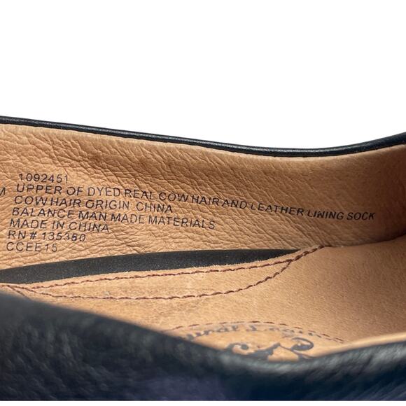 Sofft Womens Black Leopard Leather Pumps 3" Heel Tassles Gold Accents Size 6.5 - Picture 11 of 11